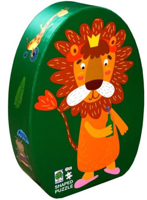 Caja deco puzzle leon africa