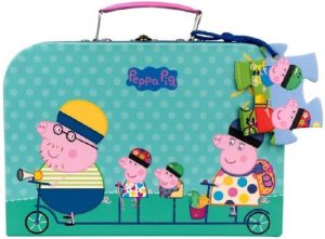 MALETA PUZZLE PEPPA PIG EN BICICLETA