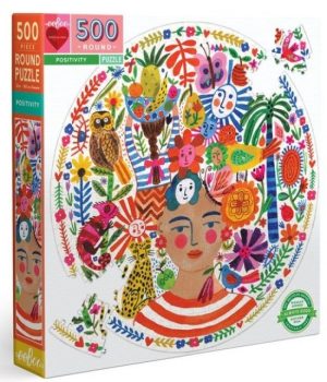 PUZLE REDONDO 500 PIEZAS POSITIVIDAD EEBOO