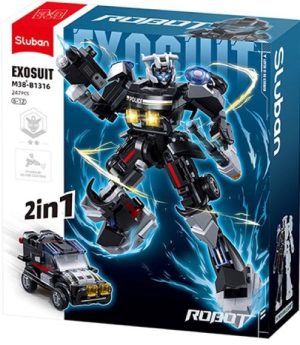 COCHE DE POLICIA 247 PIEZAS AUTOBOTS