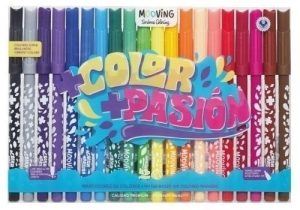 Estuche 20 marcadores de colores coloring