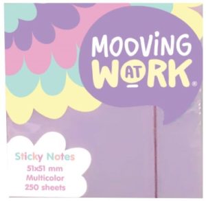 TACO NOTAS ADHESIVAS 250H 51X51 COLORES PASTEL MAW PASTEL