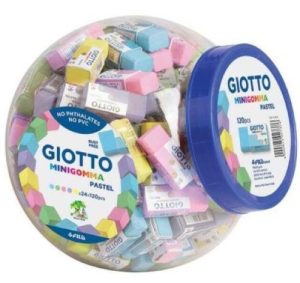 EXP 120 MINI GOMAS GIOTTO COLORES SURTIDOS