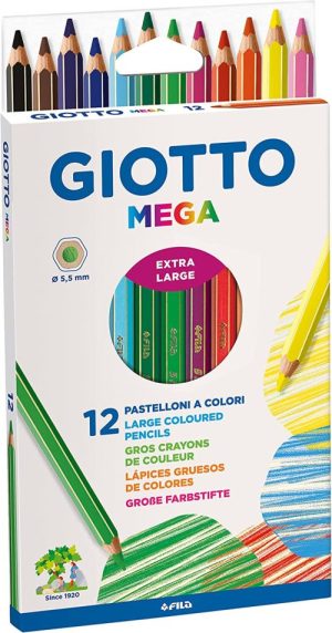 ESTUCE 12 LAPICES DE COLORES GIOTTO MEGA