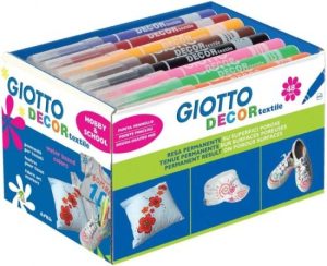 Pack 48 rotuladores decor textile giotto colores surtidos