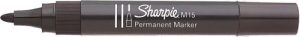 C/12 ROTULADOR SHARPIE M15 NEGRO MARCADOR PERMANENTE