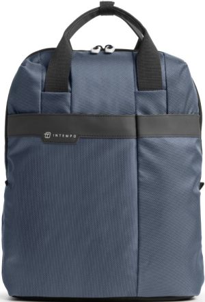 MOCHILA DOBLE ASA AZUL 31X45X15 CM