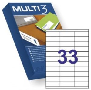 C/500 HOJAS ETIQUETAS 70X25.4 MULTI3