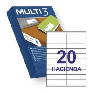 C/500 HOJAS ETIQUETAS FT/IM 105X29 MULTI3