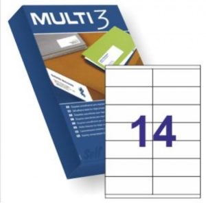 C/500 HOJAS ETIQUETAS FT/IM 105X42.4 MULTI3