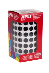 ROLLO GOMETS REDONDO NEGRO AUTOADHESIVOS 10,5MM