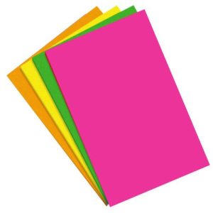 BLISTER 4 LAMINAS GOMA EVA FLUOR A4 AM VE NA RS