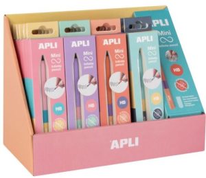 Exp 20 lapiz infinito mini hb tricolor colores surtidos