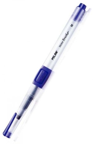 Pincel con deposito de agua punta mediana cerdas de nylon