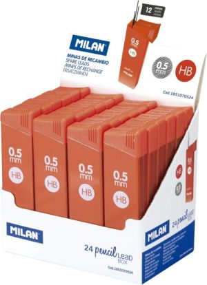 EXP 24 CAJAS CON 12 MINAS GRAFITO 0,5MM HB