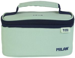 Bolsa isotermica porta alimentos pequeña (1,5 L.) con 1 recipiente serie 1918 verde