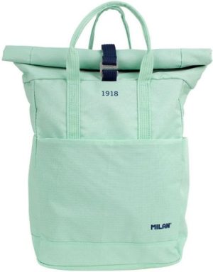 MOCHILA CON CIERRE SUPERIOR ENROLLABLE SERIE 1918 VERDE