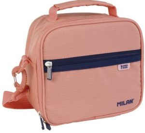 Bolsa isotérmica porta alimentos (3,5 L.) con 3 recipientes serie 1918 color rosa