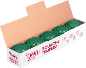 C/5 BOTES TEMPERA JOVI 35ML VERDE OSCURO