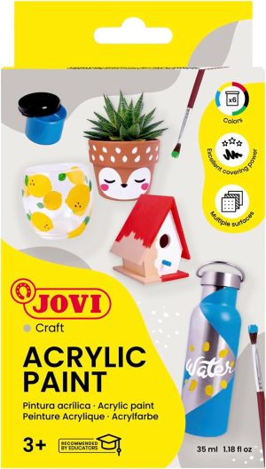 Estuche 6 botes 55ml jovidecor colores surtidos jovi