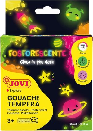 C/4 BOTE TEMPERA FOSFORESCENTE COLORES SURTIDOS 55ML
