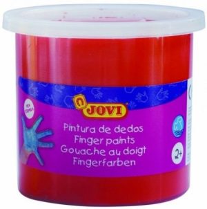 ESTUCHE 5 BOTES PINTURA DEDOS JOVI 125ML BERMELLON