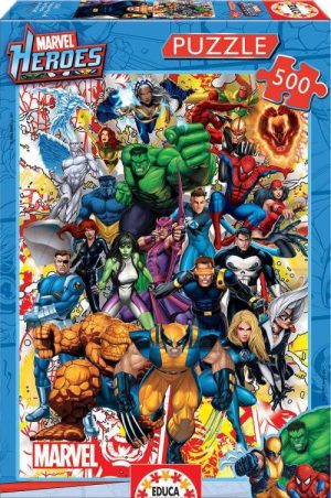 Heroes Marvel puzzle 500 piezas