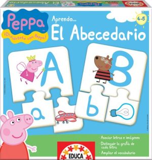 Peppa pig aprendo el abecedario