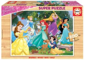 PUZZLE 100 PIEZAS DISNEY PRINCESS MADERA