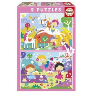 PUZZLE 2X48 PIEZAS MUNDO DE FANTASIA