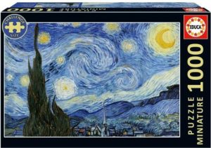 PUZZLE 1000 PIEZAS LA NOCHE ESTRELLADA VAN GOHG MINIATURE