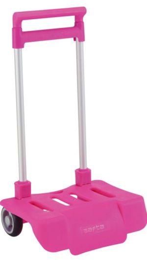 Carro portamochilas plegable 605 fucsia safta