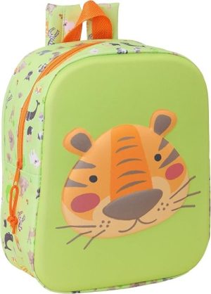 MOCHILA GUARDERIA 3D SAFTA TIGER 3D 22x27x10cm
