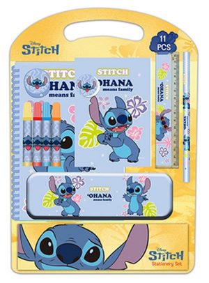 SET ESCRITURA STITCH ICE CREAM 27x37,5x3cm