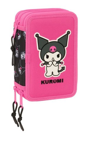 PLUMIER TRIPLE 37 pcs KUROMI 12,5x19,5x5,5cm