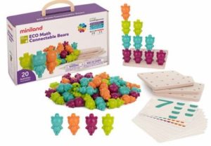 ECO COLOR BEARS JUEGO DE FIGURAS ENSARTABLES 20 PIEZAS