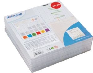 SET 6 GEOPLANOS 23CM TRANSPARENTES