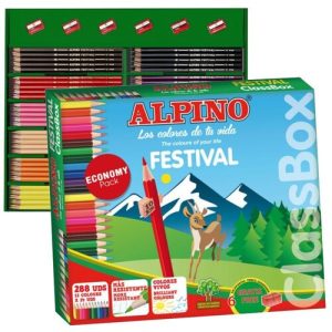 Classbox 288 lapices colores alpino festival 24 lápices X 12 colores