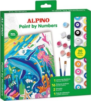 Set pintar por numeros ocean