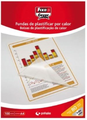 C/100 fundas plastificar 69x91mm 125 micras brillo