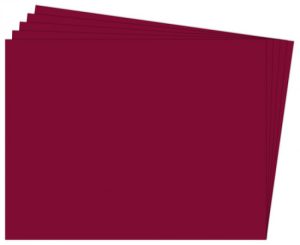 PAQ/25 CARTULINA FIXO 50X65 180G. GRANATE