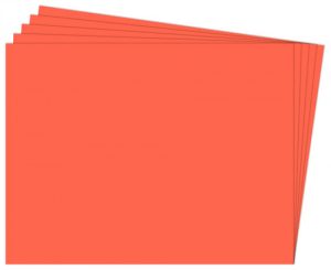 PAQ/25 CARTULINA FIXO 50X65 180G. MANDARINA
