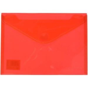 PAQ/5 CARPETA SOBRE Fº ROJO CON FUELLE VELCRO PP MULTILINE