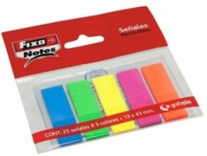 C/24 BLISTER MARCADORES AUTOADHESIVOS 13X43 5 COLORES NEON