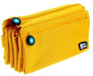PORTATODO CUADRUPLE PLANO BITS &BOBS AMARILLO 23X12 CM