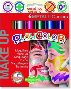 ESTUCHE 6 COLORES MAQUILLAJE PLAYCOLOR POCKET METALIC
