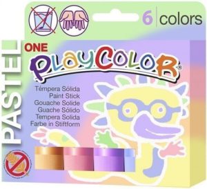 Estuche 6 colores playcolor one pastel 10g