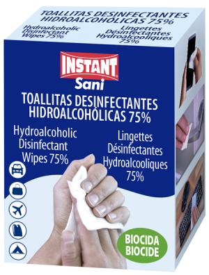 TOALLITAS DESINFECTANTES HIDROALCOHOLICAS