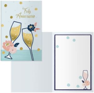 Pack 6 tarjetas felicitación. Modelo Every-brindis