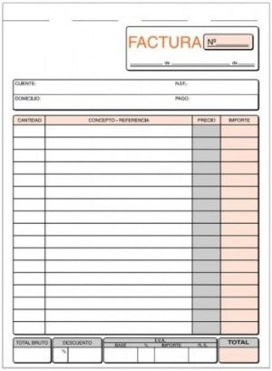 PAQ/5 TALONARIOS DE FACTURAS 1/4 NATURAL TRIPLICADO AUTOCOP